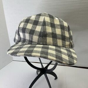 Cocus Pocus‎ Buffalo Check Gray Plaid Adult Strap Back Cap Hat